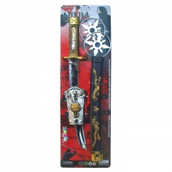 ΣΕΤ ΝΙΝΤΖΑ 6ΤΕΜ 50x16cm Carnavalista 232169 Σπαθιά - Τόξα