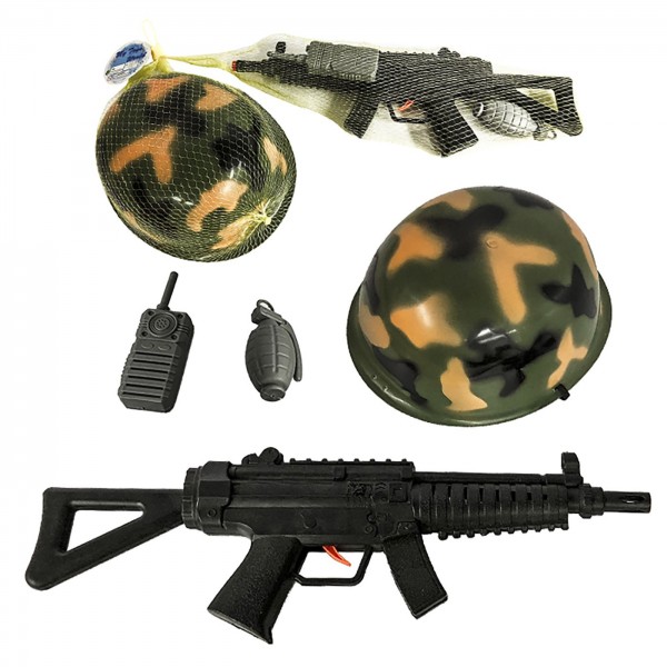 ΣΕΤ ΟΠΛΟ ΚΡΑΝΟΣ ΑΣΥΡΜΑΤΟΣ 4ΤΕΜ ΟΠΛΟ=39cm Carnavalista 23389 Πιστόλια - Καραμπίνες - Όπλα