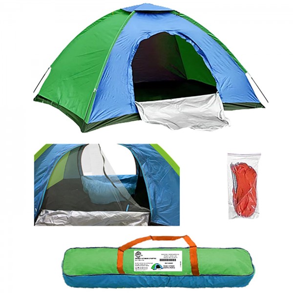 ΣΚΗΝΗ 2 ΑΤΟΜΩΝ  2ΠΟΡΤΗ 2x1,5x1m SUMMERtiempo 621143 Είδη Κάμπινγκ