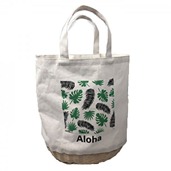 ΤΣΑΝΤΑ ΠΟΥΓΚΙ ΜΕ ΠΑΤΟ ΚΑΛΑΘΙ JUNGLE Υ:36cm  ΒΑΣΗ:29x19cm SUMMERtiempo 622486 Τσάντες Θαλάσσης