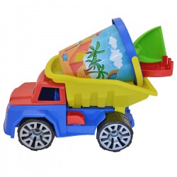 ΦΟΡΤΗΓΟ ΠΑΡΑΛΙΑΣ ΣΕΤ=4ΤΕΜ 32x24x17cm SUMMERtiempo 622579 Φορτηγάκια - Καραβάκια