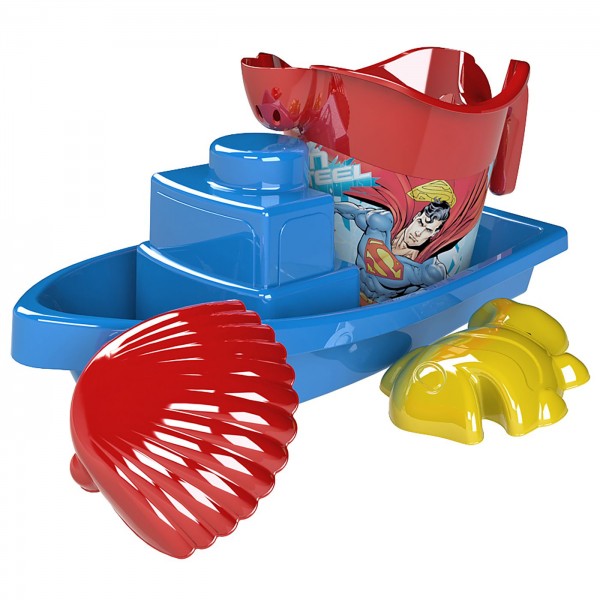 ΒΑΡΚΑΚΙ ΠΑΡΑΛΙΑΣ ΣΕΤ=4ΤΕΜ SUPERMAN 34x16cm SUMMERtiempo 622583 Φορτηγάκια - Καραβάκια