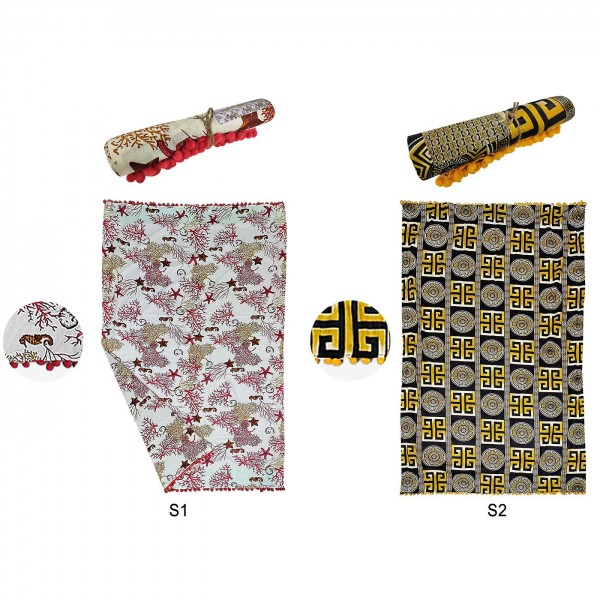 ΠΑΡΕΟ ΒΑΜΒΑΚΕΡΟ ΜΕ ΠΟΜ ΠΟΜ 90x160cm SUMMERtiempo 622720 Παρεό - Καφτάνια