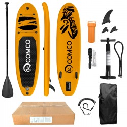 SUP ΦΟΥΣΚΩΤΗ ΣΑΝΙΔΑ 10 FEET ΜΕΓΙΣΤΟ ΦΟΡΤΙΟ: 150kg. ΒΑΡΟΣ ΣΑΝΙΔΑΣ=11.1kg, ΜΗΚΟΣ=300cm(~10FEET), ΠΛΑΤΟΣ=76cm, ΠΑΧΟΣ=15cm SUMMERtiempo 622742 Φουσκωτά (δεν επιστρέφονται!)