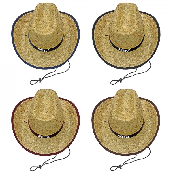 ΚΑΠΕΛΟ ΨΑΘINO ΜΕ ΚΟΡΔΕΛΑ GREECE ΕΝΗΛΙΚΩΝ 36x14cm SUMMERtiempo 622765 Γυναικεία - Ανδρικά