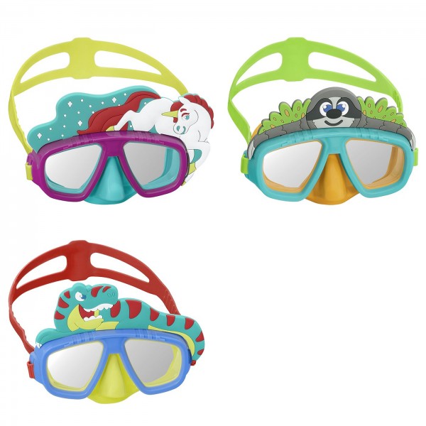 ΜΑΣΚΑ ΘΑΛΑΣΣΗΣ ΠΑΙΔΙΚΗ ΖΩΑΚΙΑ  BESTWAY  SUMMERtiempo 622868 Μάσκες - Γυαλάκια