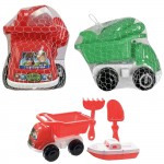 ΦΟΡΤΗΓΟ ΠΑΡΑΛΙΑΣ ΣΕΤ=4 ΤΕΜ 28x18cm SUMMERtiempo 622901 Φορτηγάκια - Καραβάκια