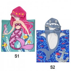 ΠΟΝΤΣΟ ΠΑΙΔΙΚΟ ΘΑΛΑΣΣΗΣ MICROFIBER 60x120cm SUMMERtiempo 622961 Πετσέτες