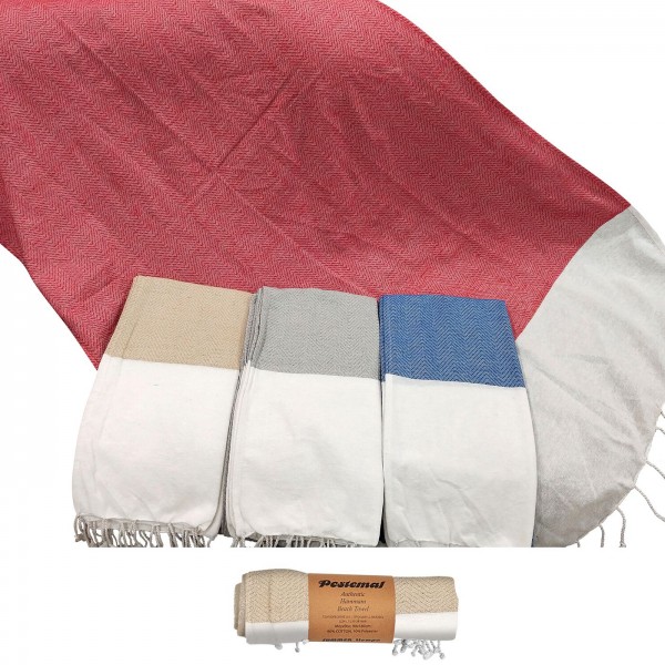 ΠΕΤΣΕΤΑ ΘΑΛΑΣΣΗΣ PESTEMAL ΡΟΜΒΟΙ ΜΕ ΛΕΥΚΗ ΦΑΣΑ ~280g 90x180cm SUMMERtiempo 622966 Πετσέτες