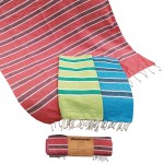 ΠΕΤΣΕΤΑ ΘΑΛΑΣΣΗΣ PESTEMAL ΜΕ ΧΡΩΜΑΤΙΣΤΕΣ ΡΙΓΕΣ ~280g 90x180cm SUMMERtiempo 622967 Πετσέτες