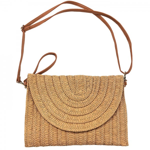 Νεσεσέρ Ψαθόχαρτο Ορθογώνιο 28x20cm SummerTiempo 623133 Γυναικεία Τσαντάκια - Νεσεσέρ