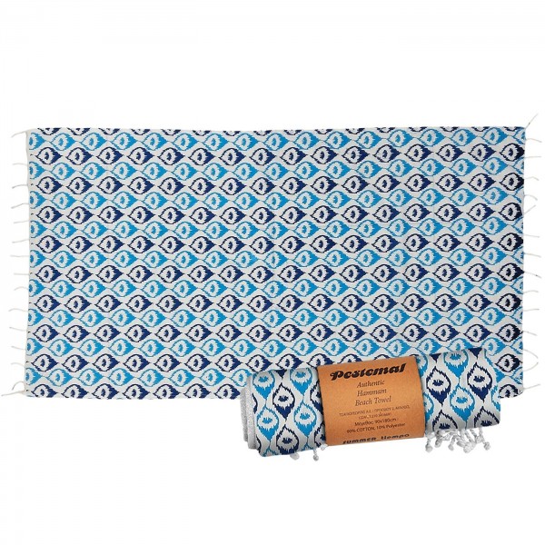 Πετσέτα Θαλάσσης Pestemal Full Ματάκια ~280g 90x180cm SummerTiempo 623194 Πετσέτες