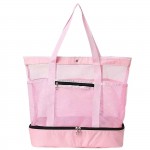 Τσάντα Παραλίας Διχτυωτή με Ισοθερμική Θήκη 52x43x21cm SummerTiempo 623341 Ψυγειάκια - Θερμός