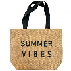 Τσάντα Παραλίας Ψαθόχαρτο 52x35x14cm SummerTiempo 623367 Τσάντες Θαλάσσης