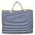 Τσάντα Παραλίας Μπλε Ριγέ 57x37x17cm SummerTiempo 623368