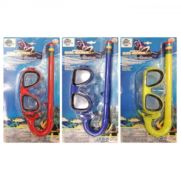 ΜΑΣΚΑ ΑΝΑΠΝΕΥΣΤΗΡΑΣ ΣΕΤ ΠΑΙΔΙΚΟ BLISTER  SUMMERtiempo 62532 Μάσκες - Γυαλάκια