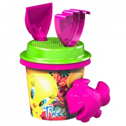 ΚΟΥΒΑΔΑΚΙ TWEETY ΣΕΤ=5ΤΕΜ Φ17cm DEMA WB-1804-TW(M)/26 Κουβαδάκια - Φτυαράκια