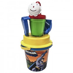 ΚΟΥΒΑΔΑΚΙ ΠΟΤΙΣΤΗΡΙ BATMAN ΣΕΤ=5ΤΕΜ Φ17cm DEMA WB-1806-B(M)/24 Κουβαδάκια - Φτυαράκια