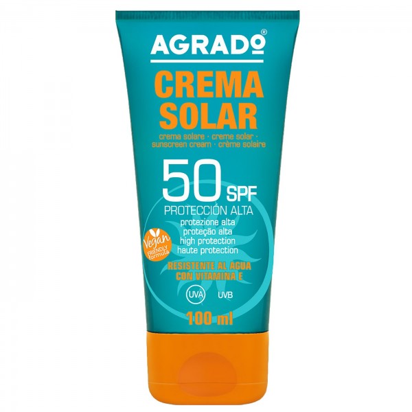 ΑΝΤΗΛΙΑΚΗ ΚΡΕΜΑ ΠΡΟΣΩΠΟΥ ΑΔΙΑΒΡΟΧΗ AGRADO SPF50 100ml AGRADO 8332 Νέα Παραλαβή