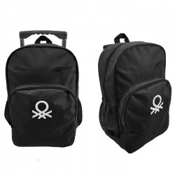 ΤΣΑΝΤΑ ΤΡΟΛΕΥ ΒΕΝΕΤΤΟΝ ΜΑΥΡΗ 41x28x12cm Benetton 12196-1641K Νηπίου - Δημοτικού