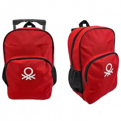 ΤΣΑΝΤΑ ΤΡΟΛΕΥ ΒΕΝΕΤΤΟΝ ΚΟΚΚΙΝΗ 41x28x12cm Benetton 12196-1641R Νηπίου - Δημοτικού