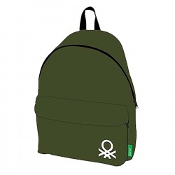 ΣΑΚΙΔΙΟ ΧΑΚΙ  UNITED COLORS OF BENETTON 41x30x17cm Benetton Εφηβικές - Ενηλίκων