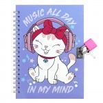 ΣΗΜΕΙΩΜΑΤΑΡΙΟ ΜΕ ΛΟΥΚΕΤΟ ΓΑΤΟΥΛΑ 13x18cm Justnote 703385 Τετράδια