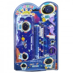 Σχολικό σετ=8τεμ Αστροναύτης  με Μεταλλική Κασετίνα 27χ17cm JustNote 703449 Σχολικά Σετάκια