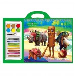 Σχολικό σετ=13τεμ Ζωγραφικής, Μπλοκ 12σελ, 6 Τέμπερες &ι 8 Κηρομπογιές  JustNote 703583 Σετ Ζωγραφικής