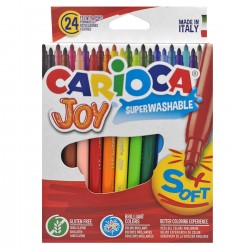 ΜΑΡΚΑΔΟΡΟΙ CARIOCA JOY 2.6mm ΣΕΤ=24ΧΡΩΜΑΤΑ  Carioca 40615 Μαρκαδόροι
