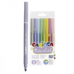 ΜΑΡΚΑΔΟΡΟΙ CARIOCA PASTEL 8 ΧΡΩΜΑΤΩΝ  Carioca 43032 Μαρκαδόροι