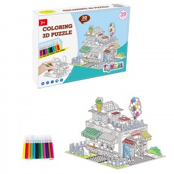ΠΑΖΛ 3D ΧΡΩΜΑΤΙΣΜΟΥ 38 ΤΕΜ ΠΑΓΩΤΑΤΖΙΔΙΚΟ 26x18x3cm ToyMarkt 891731 Πάζλ