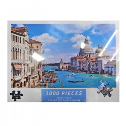 ΠΑΖΛ 1000 ΤΕΜ ΒΕΝΕΤΙΑ ΚΟΥΤΙ= 29x21x5cm ΠΑΖΛ= 75x50cm ToyMarkt 891893 Πάζλ