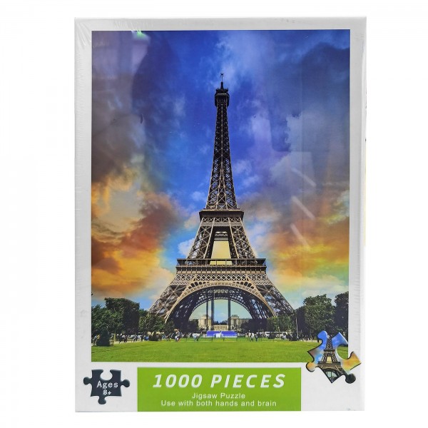 ΠΑΖΛ 1000 ΤΕΜ ΠΥΡΓΟΣ ΤΟΥ ΑΪΦΕΛ ΚΟΥΤΙ= 29x21x5cm ΠΑΖΛ= 75x50cm ToyMarkt 891895 Πάζλ