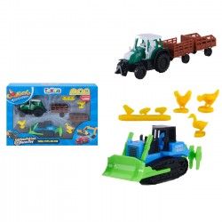 ΟΧΗΜΑΤΑ PULL BACK ΑΓΡΟΤΙΚΗ ΖΩΗ ΣΕ ΚΟΥΤΙ 29x20x6cm ToyMarkt 902209 Pull  Back