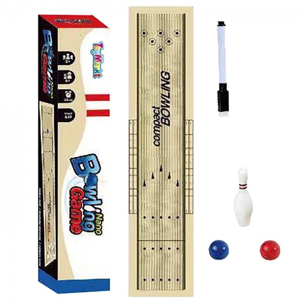 ΜΠΟΟΥΛΙΝΓΚ ΤΥΛΙΓΜΕΝΟ ΣΕ ΚΟΥΤΙ 37x7x7cm ToyMarkt 913114 Μπόουλινγκ