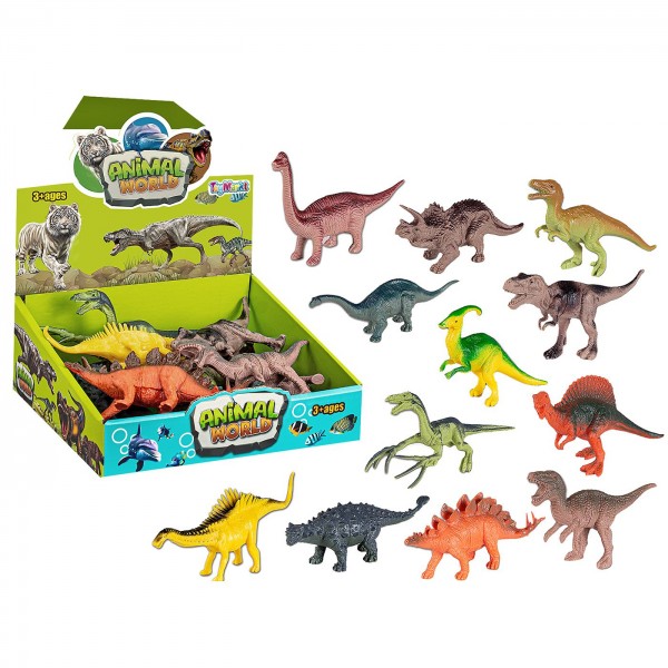 ΚΟΥΤΙ  12 ΔΕΙΝΟΣΑΥΡΟΙ κλειστο κουτι 22x9x20cm ToyMarkt 913326 Ζωάκια