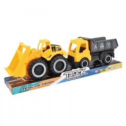 ΣΕΤ 2 ΔΟΜΙΚΑ ΟΧΗΜΑΤΑ FREE WHEELS 33x12x8cm ToyMarkt 913423 Free  Wheels (Ελέυθερης Κίνησης)