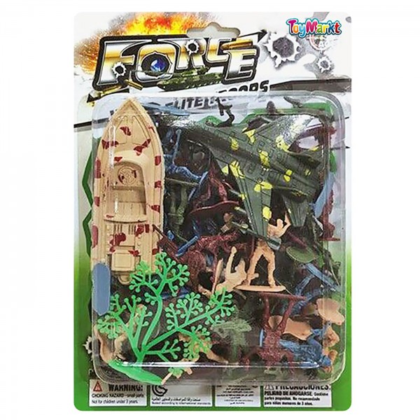 ΣΤΡΑΤΙΩΤΑΚΙΑ ΑΕΡΟΠΛΑΝΟ ΒΑΡΚΑ ΜΙΚΡΗ ΚΑΡΤΕΛΑ 17x24x4cm ToyMarkt 913499 Στρατιωτάκια