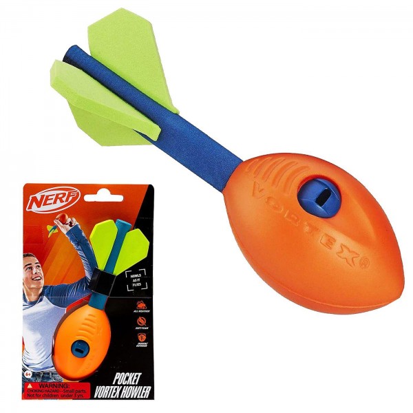 NERF SPORTS ΜΠΑΛΑ ΠΥΡΑΥΛΟΣ POCKET VORTEX HOWLER 17xΦ5,5cm ToyMarkt 913507 Μπαλάκια