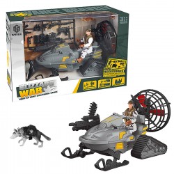 Στρατιωτικό έλκηθρο ερπυστριοφόρο σε κουτί 28x18x10cm ToyMarkt 913552 Στρατιωτάκια