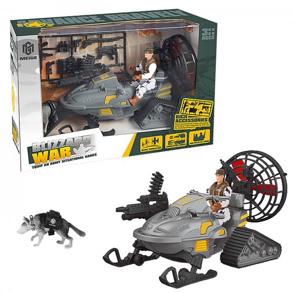 Στρατιωτικό έλκηθρο ερπυστριοφόρο σε κουτί 28x18x10cm ToyMarkt 913552 Στρατιωτάκια