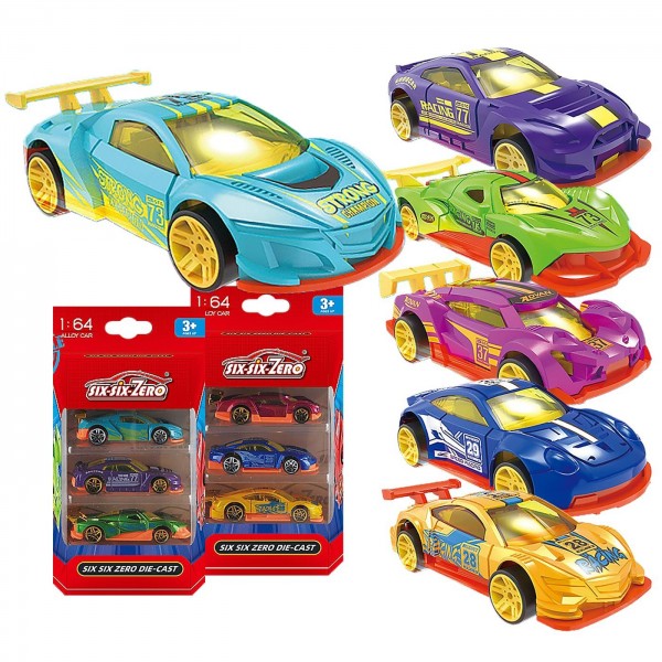 Σετ 3 Οχήματα die Cast Metal Free Wheels 10x19x3.5cm ToyMarkt 913628 Free  Wheels (Ελέυθερης Κίνησης)