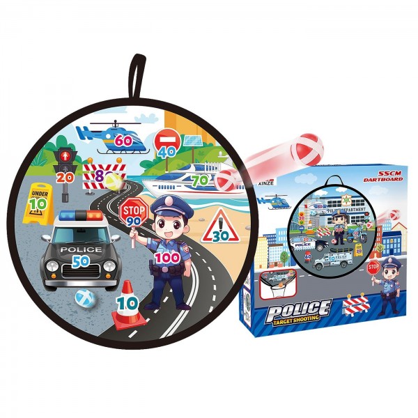 Στόχος 39cm με 6 Μπαλάκια 3,5cm 19x19x8cm ToyMarkt 913639 Στόχοι (Βελάκια)