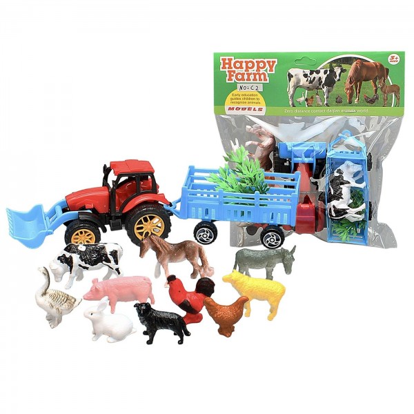 Σετ Φάρμα σε Σακουλάκι 18x18x4cm ToyMarkt 913659 Ζωάκια