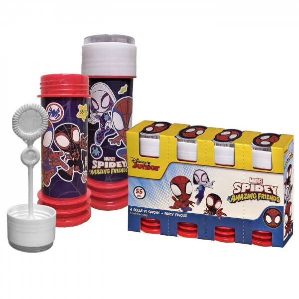 Σαπουνόφουσκες Spidey & Friends σετ 4 τεμ 55ml Spiderman Σαπουνόφουσκες