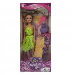 ΚΟΥΚΛΑ POPULAR GIRL & ΑΞΕΣΟΥΑΡ & ΦΟΡΕΜΑΤΑ 14x32x5cm ToyMarkt 922072 Μοντέλα