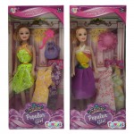 ΚΟΥΚΛΑ POPULAR GIRL & ΑΞΕΣΟΥΑΡ & ΦΟΡΕΜΑΤΑ 14x32x5cm ToyMarkt 922072 Μοντέλα