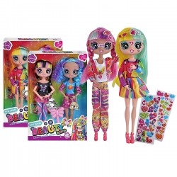 Σετ 2 Μοντέρνες Κούκλες με Στίκερς 20x29x5cm ToyMarkt 922120 Μοντέλα