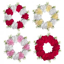 ΣΤΕΦΑΝΙ 10 ΓΑΡΔΕΝΙΕΣ 40cm Bunny's 931571 Στεφάνια